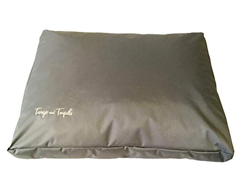 Tango and Tequila Colchon para Perros, Cama para Perro Fabricada en España Super Resistente 120x80cm Gris