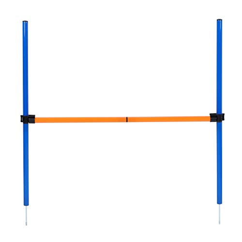 TANKE Perro Agility Jump-Plastic Al Aire Libre Desmontable Mascotas Perros Agility Jump Hurdle Bar Equipo de Juegos Ejercicio Juguete 36,4 oz