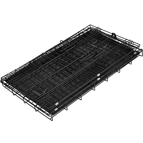 TecTake 800515 - Jaula para Perros, Caja con Rejillas, 2 Puertas Cerrojos, Plegable - Varios Tamaños (76 x 47 x 51 cm | No. 402294)