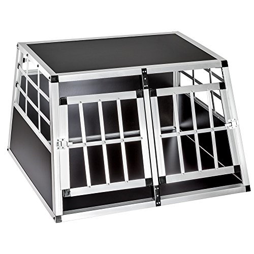 TecTake Transportín de Aluminio para Perros - Varias tamaños - (89x69x50cm | no. 400549)