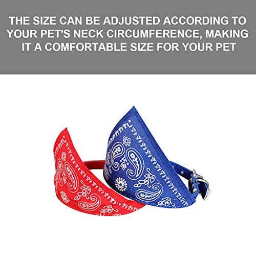 Teegxddy 4 piezas de collar de bandana para perro con tirantes ajustables, bandana con tirantes ajustables, bandana de cumpleaños triangular lavable para perro con collar de cachorro