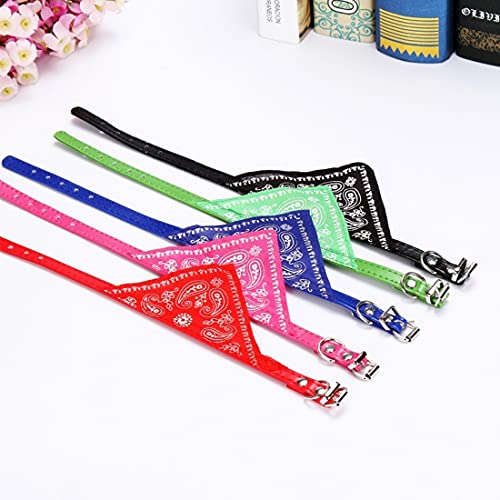 Teegxddy 4 piezas de collar de bandana para perro con tirantes ajustables, bandana con tirantes ajustables, bandana de cumpleaños triangular lavable para perro con collar de cachorro