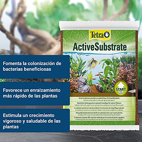 Tetra ActiveSubstrate (suelo natural de minerales de arcilla neutros al agua, alternativa a las piñas de acuario)