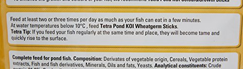 Tetra Pond Koi Sticks - Alimento Completo para Todos los Peces Koi, 4 litros