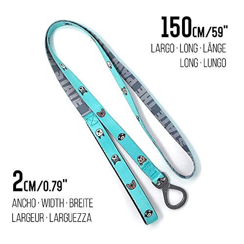 THE PAW STATE | Correa de Perro Friends | 135cm Largo, 1,5cm Ancho | Suave y Resistente con asa Acolchada | Correa de Paseo diseñada en España | 5% de los Beneficios a Protectoras de Animales.