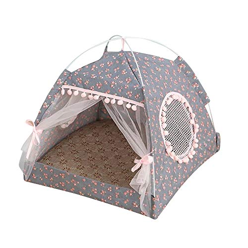 thematys Cama para Perro I Cueva de Lujo para Gatos I Lugar para Dormir para Perros I Cesta para Perros I Cesta para Gatos I Tienda para Gatos (Style 2, S (36 x 36 x 37 cm))