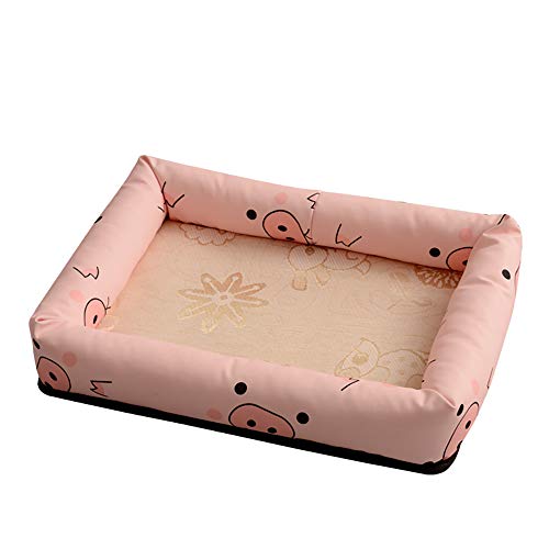 thematys Cama para Perros I Cesta para Perros Resistente a los arañazos y al desgarro I Cesta para Mascotas Repelente al Agua I Cama para Gatos con Mucho Espacio (S (31 x 40 cm), Style 14)