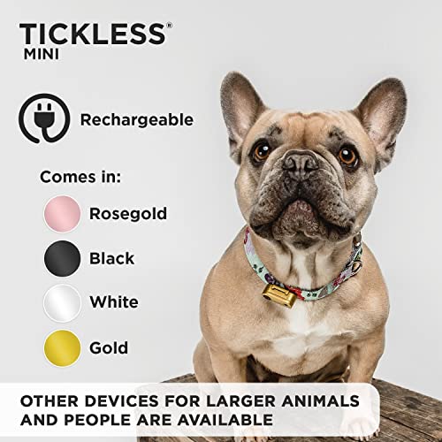 TICKLESS Mini Dog - Dispocitivo ultrasónico recargable, repelente de pulgas y garrapatas para mascotas - Azul