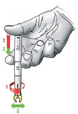 tickSAFE Quita-garrapatas Vet, Quitar garrapatas de Forma Segura en Animales. NO es una Pinza garrapatas.