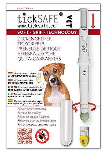 tickSAFE Quita-garrapatas Vet, Quitar garrapatas de Forma Segura en Animales. NO es una Pinza garrapatas.