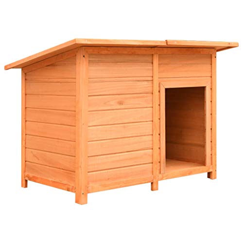 Tidyard Caseta para Perros Madera Maciza de Pino y Abeto 72x85x82 cm