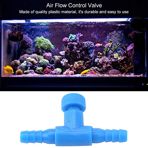 Tnfeeon Válvula de Control de Flujo de Aire de Acuario 10 Piezas, Tanque de Peces de plástico Válvulas de regulación de Bomba de Aire de 2 vías Accesorios de Acuario para Tubo de 4 mm