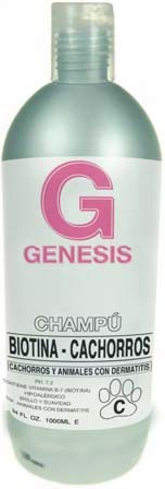 TODOPETS CHAMPU Genesis BIOTINA 1L Cachorro Y Dermatitis