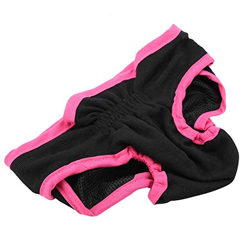 TOPINCN Ropa Interior para Perros Tela De Algodón Pantalones Fisiológicos Flexibles Cachorro Mujer Pañal Sanitario para Perros Pequeños, Medianos Y Grandes(L- Negro)