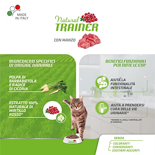 Trainer Natural Cat Adult con Ternera, 1,5 kg x 6-9000 g