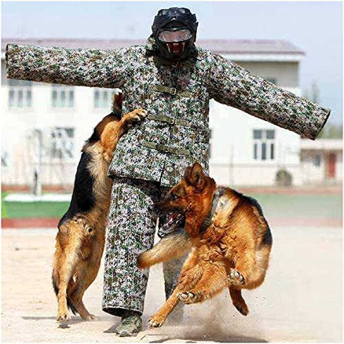 Traje de mordida completa, protección de entrenamiento profesional para mordida de perro, mordida de adiestramiento de perro Se adapta a la protección total mordida para perro pastor cachorro traje