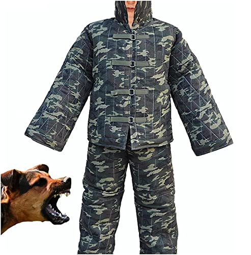 Traje de mordida completa, protección de entrenamiento profesional para mordida de perro, mordida de adiestramiento de perro Se adapta a la protección total mordida para perro pastor cachorro traje