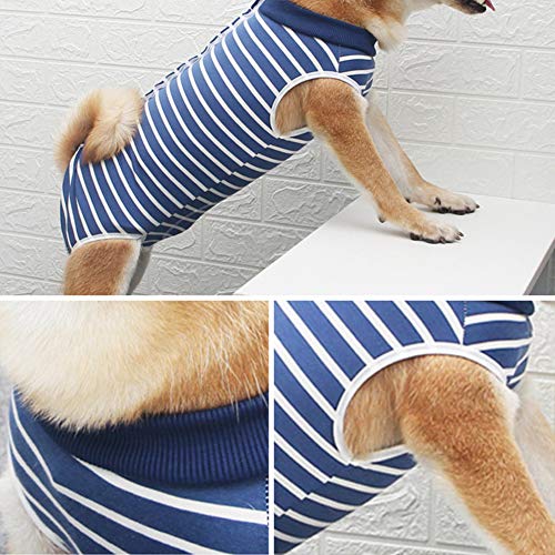 Traje de recuperación para perros y gatos después de la cirugía, ropa postoperatoria para perros masculinos y femeninos, pijamas para mascotas, ropa quirúrgica para heridas abdominales y destete