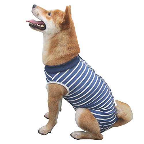 Traje de recuperación para perros y gatos después de la cirugía, ropa postoperatoria para perros masculinos y femeninos, pijamas para mascotas, ropa quirúrgica para heridas abdominales y destete