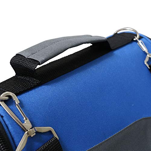 Transportín Plegable para Perros y Gatos Yatek, Bolsa de Transporte Acolchada a prueba de agua, tamaño 48 x 27 x 27 cm, color azul