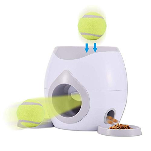 Tratar Perros Interactivo Perro Juguetes para Perros Dispensador Puzzle Memoria De Actividad del Entrenamiento del Juguete, Juguetes Formación IQ, Lanzar La Pelota De Tenis De Fetch Máquina