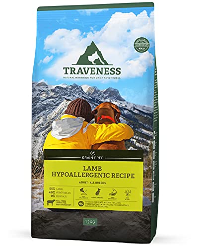 Traveness Pienso Natural Grain Free Receta Hipoalergénica de Cordero (3 KG)