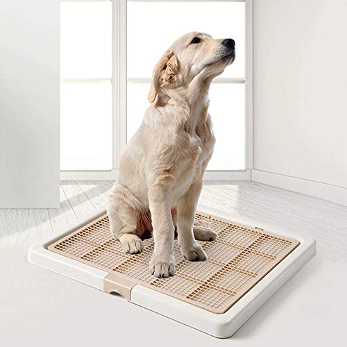 Trays Orinal Portátil para Mascotas, Bandeja de Entrenamiento para Caca para Mascotas Soporte para Almohadillas para Perros A Prueba de Fugas Inodoro para Perros de Interior Estilo Abierto