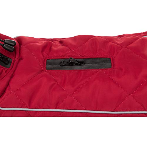 TRIXIE Abrigo Minot, L: 55cm: 60–83 cm, Rojo, Perro