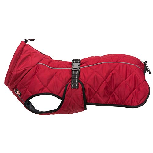 TRIXIE Abrigo Minot, L: 55cm: 60–83 cm, Rojo, Perro