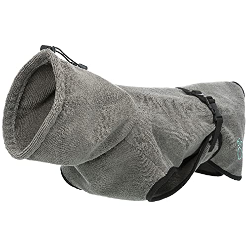 TRIXIE Albornoz para Perros – XL – 70 cm, XL – Longitud de Espalda 75 cm