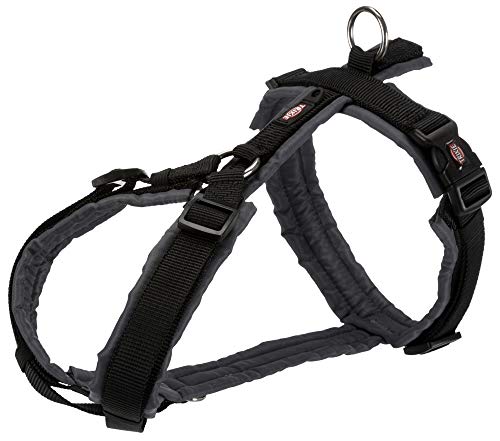 TRIXIE Arnés Trekking New Premium Negro-Grafito para Perros