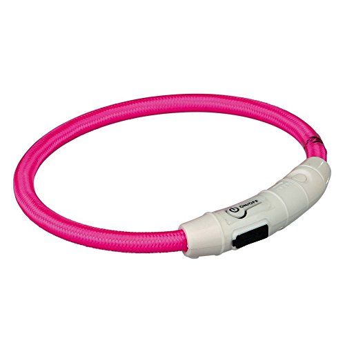 TRIXIE Collar de Aro Flash USB para Perros