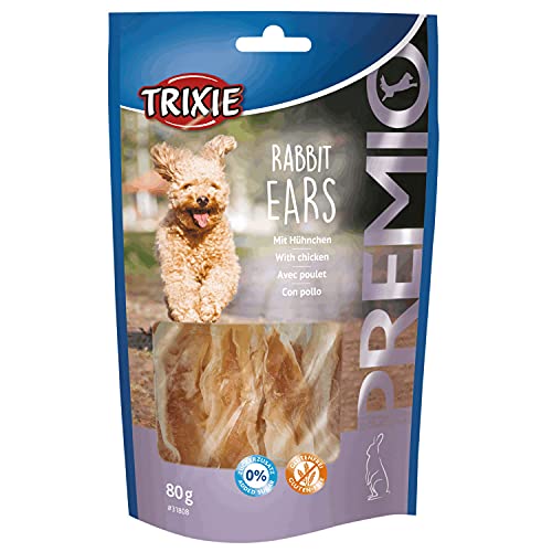 TRIXIE Premio Rabbit Ears, 80 g, Perro