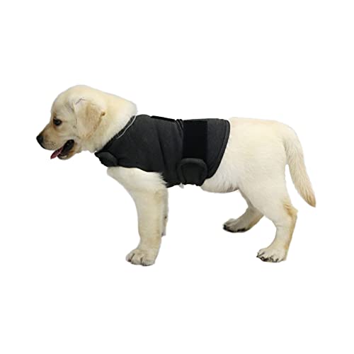 TT.WALK Chaleco calmante para Perros,Abrigo para aliviar la ansiedad,Chaqueta para Perros Anti-ansiedad,Chaleco calmante para Perros pequeños(Gris,S)