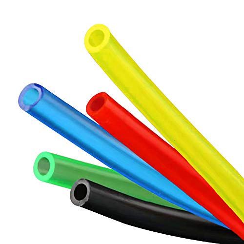 Tubo de Caucho para Pecera 5m 4/ 6mm Tubo de oxígeno Universal Manguera Estándar para Tanque Acuario Amarillo Verde Rojo Azul Negro