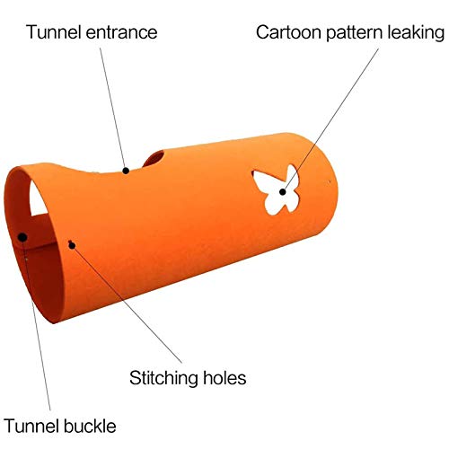 Tubos de fieltro de túnel para gatos, alfombrilla juego multifuncional para gatitos, transpirable y duradera, ejercita perfectamente fuerza mental y física, para gatitos, gatitos, conejos, cachorros