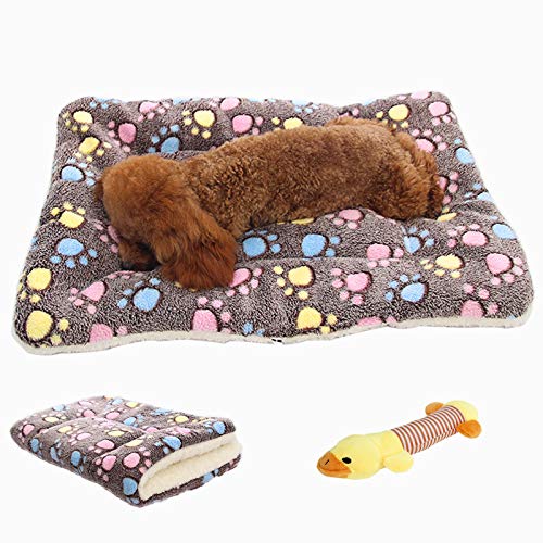 TVMALL Camas Perros Colchonetas Cuna Portatil para Perros Gatos Colchón Manta Sofá Almohada Mascotas Suave Cojin Perros Pequeños Medianos Grande - Peluches de chirrido Gratis