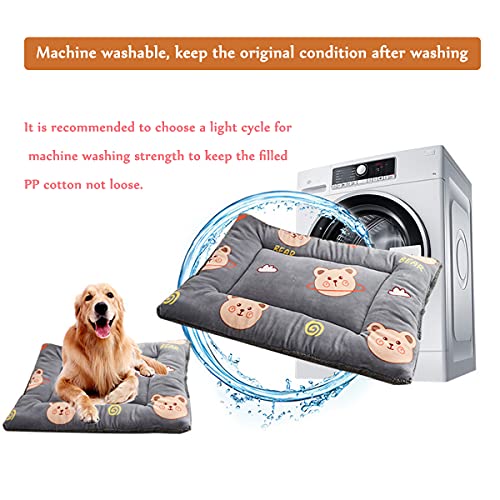 TVMALL Colchoneta para Perros Pequeños, Medianos y Grandes, Reversible Manta para Perro Gato Colchón Lavable para Mascota Cojín de Felpa Suave portátil Adecuado para Viajes al aire libre, Automóvil, S