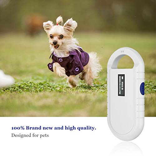 Tyenaza Lector de Chips de Animales de Mano, Lector RFID USB portátil Universal, escáner de Microchip Apto para rastreadores de Mascotas como Gatos Perros