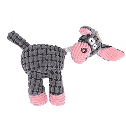 UKCOCO Juguete de peluche para perro masticar, juguete creativo de dibujos animados, juguete duradero para cachorros, perros pequeños, medianos y grandes, familias, restaurantes y oficinas.