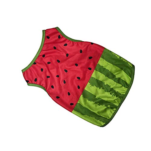 UKCOCO Refrigeración para Perros Adorable Pet Cooling Clothes Mascota Perro Chaleco Patrón de sandía Cachorro Camiseta Perro Ropa de Verano (Talla XL)