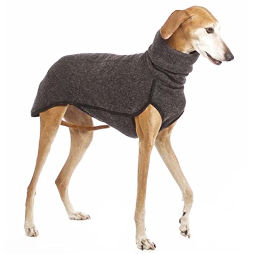 UKKO Ropa De Mascotas De Cuello Alto para Perros Medianos Grandes Invierno Cálido Cálido Perro Perro Faraón Sabueso Gran Danés Jerseys-Dark Gray,4XL