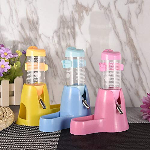 Ulalaza Botella de Agua automática para hámster Bebedero para hámster Animal pequeño Botella automática para Beber con dispensador de Alimentos Contenedor para Mascotas para Conejo Totoro