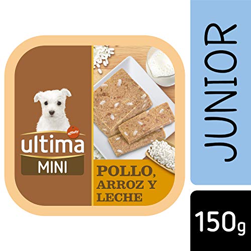 ULTIMA alimento para perros junior con pollo, arroz y leche tarrina 150 gr