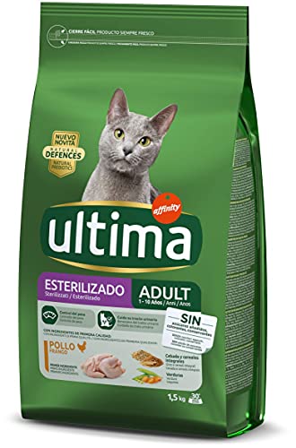 Ultima Pienso para Gatos Esterilizados Adultos con Pollo - 1.5 kg