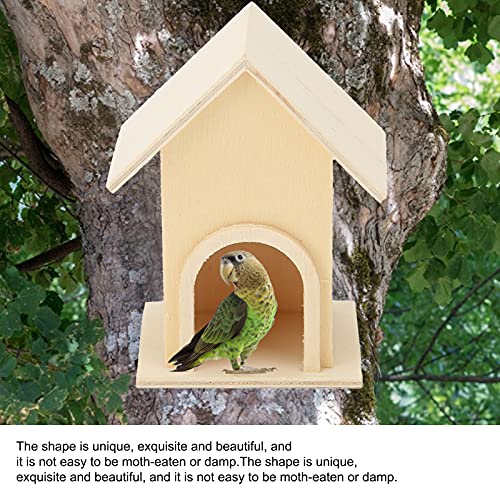 URRNDD Garden Bird House 5 Piezas Utiliza Madera Adecuada para gorriones pinzón pájaro Azul para Decorar Jardines al Aire Libre Patios