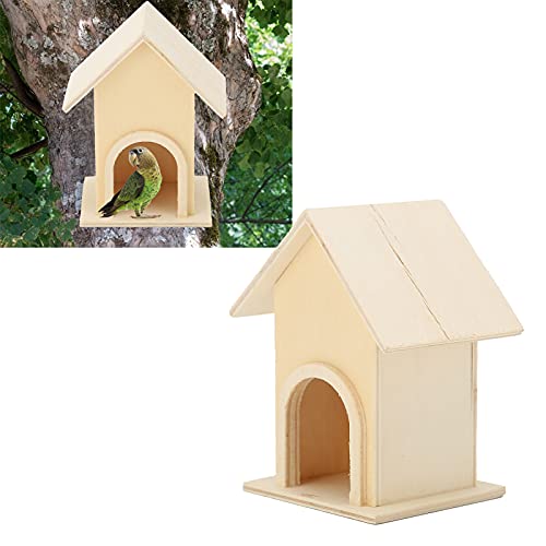 URRNDD Garden Bird House 5 Piezas Utiliza Madera Adecuada para gorriones pinzón pájaro Azul para Decorar Jardines al Aire Libre Patios