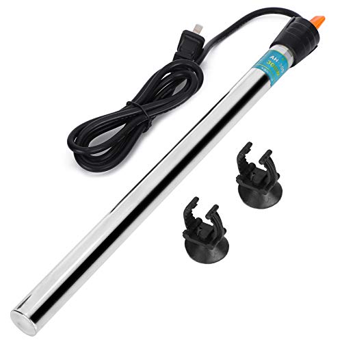 Varilla de calentamiento para pecera, 220-240 V, acero inoxidable, ajustable, calentador de pecera, calentador de agua a temperatura constante automática, varilla de calentamiento para pecera(300W)