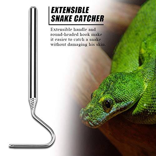 Vbestlife Gancho De Serpiente Extensible Portátil Herramienta De Manejo De Serpientes Gancho De Serpiente para Mascota Juguete De Serpiente Mango Antideslizante