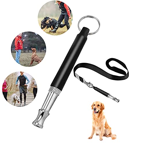 Veaoiy Silbato para perros de alta calidad, 3 unidades, silbato de entrenamiento para perros, silbato de alta frecuencia ajustable, accesorios con kit de entrenamiento para perros